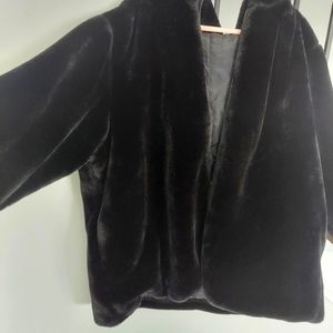 Oversized Women's Faux Fur Bomber (2X)
